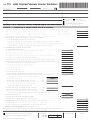 Form 770 - Virginia Fiduciary Income Tax Return - 2009 Printable pdf