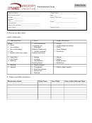 Assessment Form Clear Form