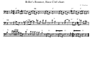 Billies Bounce, Bass Clef Chart Sheet Music - C. Parker