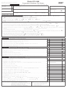 Form Ct-1120 - Corporation Business Tax Return - 2007