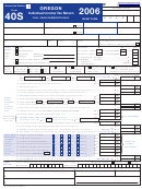 Fillable Form 40s - Oregon Individual Income Tax Return - 2006 Printable pdf