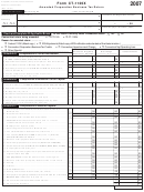 Form Ct-1120x - Amended Corporation Business Tax Return - 2007
