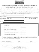 Municipal Non-property Sales (option) Tax Form - City Of Stanley