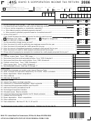 Form 41s - Idaho S Corporation Income Tax Return - 2006
