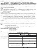 Form Dr 1102 - Account Change Or Closure Form - Colorado - 2004