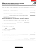 Form C-8043 - Michigan Sbt Statutory Exemption Schedule - 2005