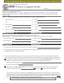 Fillable Form Boa-1 - Board Of Appeals Petition Printable pdf