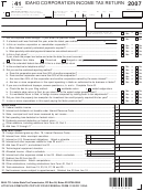 Form 41 - Idaho Corporation Income Tax Return - 2007
