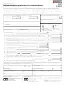 Form C-8044 - Michigan Single Business Tax Simplified Return - 2005