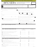 Form Il-1120-st-x - Amended Small Business Corporation Replacement Tax Return - 2007