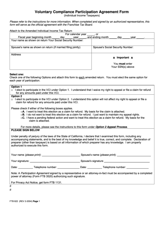 Program Participation Agreement Template