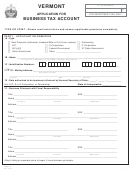 Form S-1 - Application For Business Tax Account