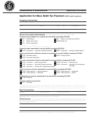 Application For Mass Debit Tax Payment - Massachusetts Department Of Revenue