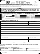 Form C-278 - Account Closing Form Printable pdf
