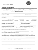 Business Questionnaire Template - City Of Fairfield, Ohio Income Tax Division