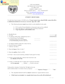 Student Credit Form - City Of Green, Ohio Division Of Taxation