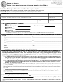 Form Il 446-0177 - State Of Illinois Third Party Administrator-license Application Tpa-1 - Department Of Financial And Professional Regulation