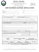 2007 Business License Application Form - Virginia Printable pdf