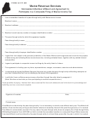 Form 941cf-me - Nonresident Member Affidavit And Agreement To Participate In A Composite Filing Of Maine Income Tax