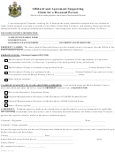 Affidavit And Agreement Supporting Claim For A Deceased Person Form