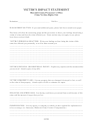 Victim Impact Statement Form - Macomb County Prosecutor's Office Crime Victims Rights Unit