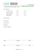 Incident/accident Report Form