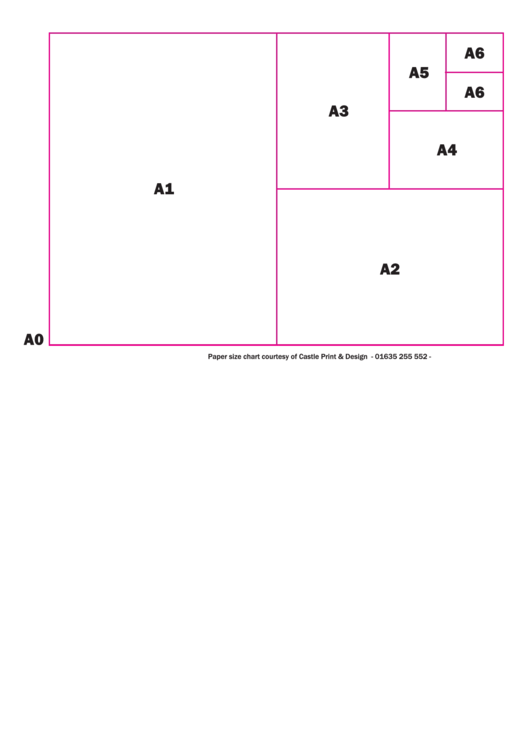 Paper Size Chart Printable pdf