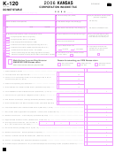 Form K-120 - Corporation Income Tax 2006 Kansas Printable pdf