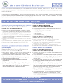 Business License Application Fee Worksheet - Kirkland Printable pdf