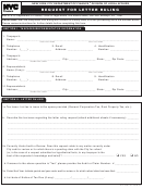 Request For Letter Ruling Form - New York City Finance