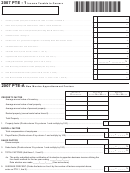 Form Pte-1 - Income Taxable To Owners - 2007 Printable pdf