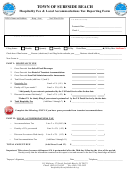 Hospitality Fee & Local Accommodations Tax Reporting Form Printable pdf