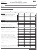 Form Ct-1120x - Amended Corporation Business Tax Return - 2006