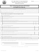 Clean Technology Exclusion Worksheet - Office Of The Treasurer & Tax Collector