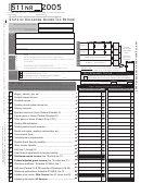 Form 511nr - Oklahoma Income Tax Return - 2005