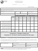 Form Sf-401x Amended Transporter's Monthly Tax Return - Indiana