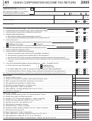 Form 41 - Idaho Corporation Income Tax Return - 2005