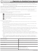 Form 77-100 - Registration For Substitute Forms Approval Form - Iowa