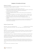 Baptism Checklist & Script Form Printable pdf
