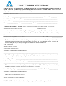 Penalty Waiver Request Form - City Of Auburn Alabama
