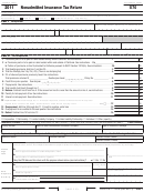 Fillable California Form 570 - Nonadmitted Insurance Tax Return - 2011 Printable pdf
