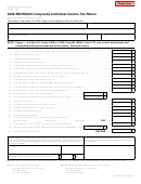 Fillable Form 807 - Michigan Composite Individual Income Tax Return - 2008 Printable pdf