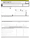 Fillable Form Il-990-T-X - Amended Exempt Organization Income And Replacement Tax Return - 2008 Printable pdf