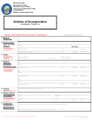 Articles Of Incorporation Form -nevada Secretary Of State