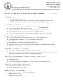 Form 70-020 - Brand Specific Report For The Second Quarter 2010