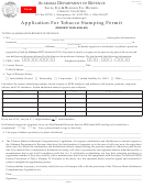 Form Tob: App-r - Application For Tobacco Stamping Permit Form - Alabama