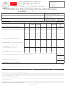Fillable Form Tob: T-220a - Monthly State Tobacco Tax Return By Nonresident Distributors Printable pdf