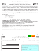 Form Pse - Business Privilege Tax Extension Request - 2008