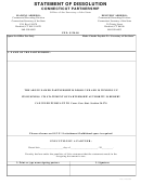 Statement Of Dissolution Form - Connecticut Secretary Of The State