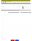 Fillable Form Rl-53 Deliveries Of Alcoholic Liquors From Public Warehouse - Illinois Printable pdf